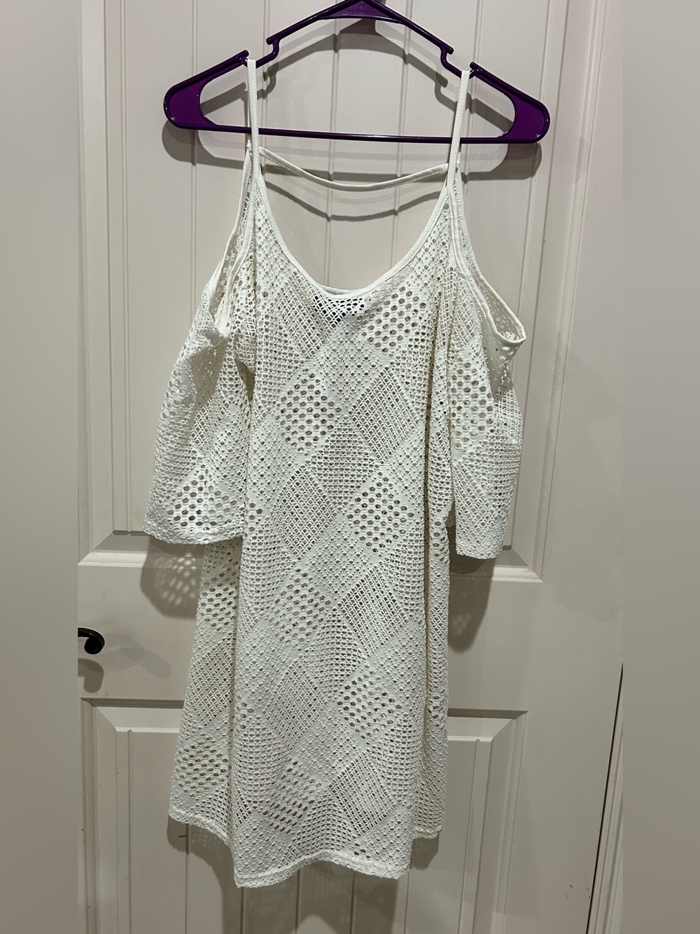 White Swimsuit Cover-Up Dress